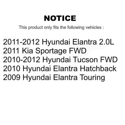 [Avant et Arrière] Disque de frein pour Hyundai Elantra Tucson Kia Sportage KD-100814