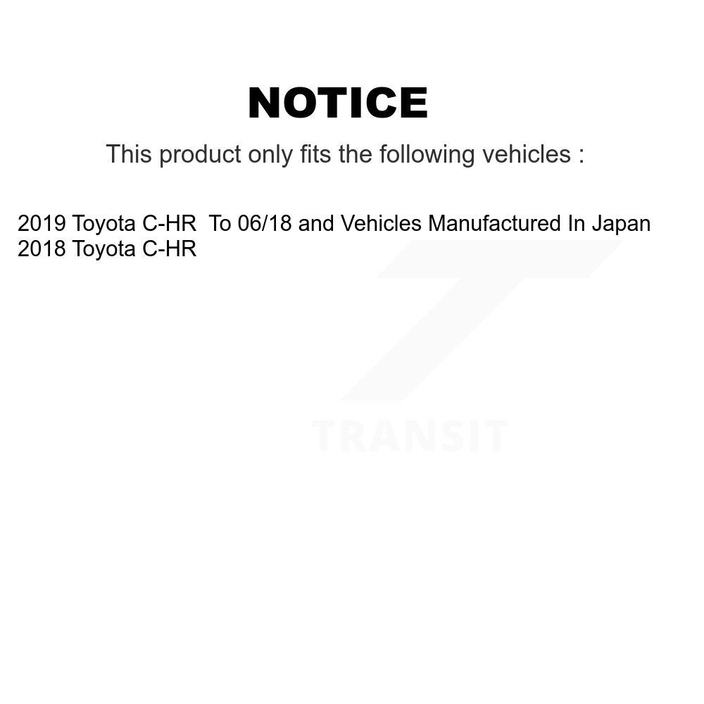 [Avant et Arrière] Disque de frein pour Toyota C-HR KD-100849