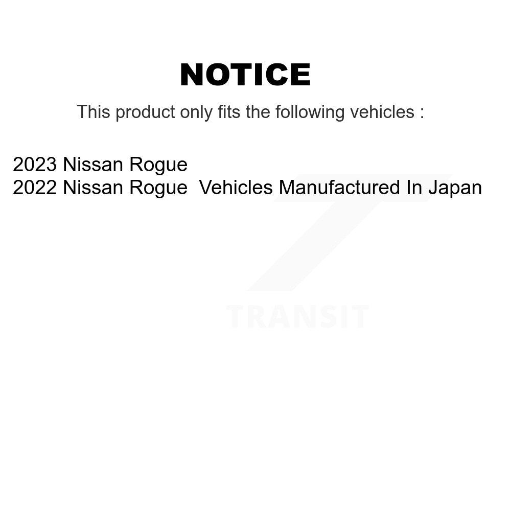[Avant et Arrière] Disque de frein pour Nissan Rogue KD-100850
