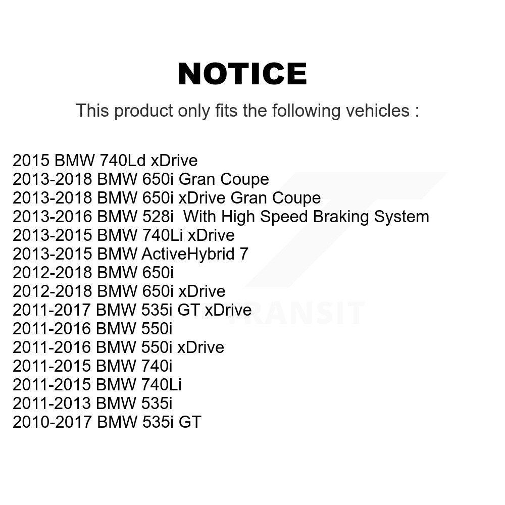 [Avant] Disque de frein pour BMW 550i xDrive 650i Gran Coupe 535i GT 740Li 528i 7 KD-100855