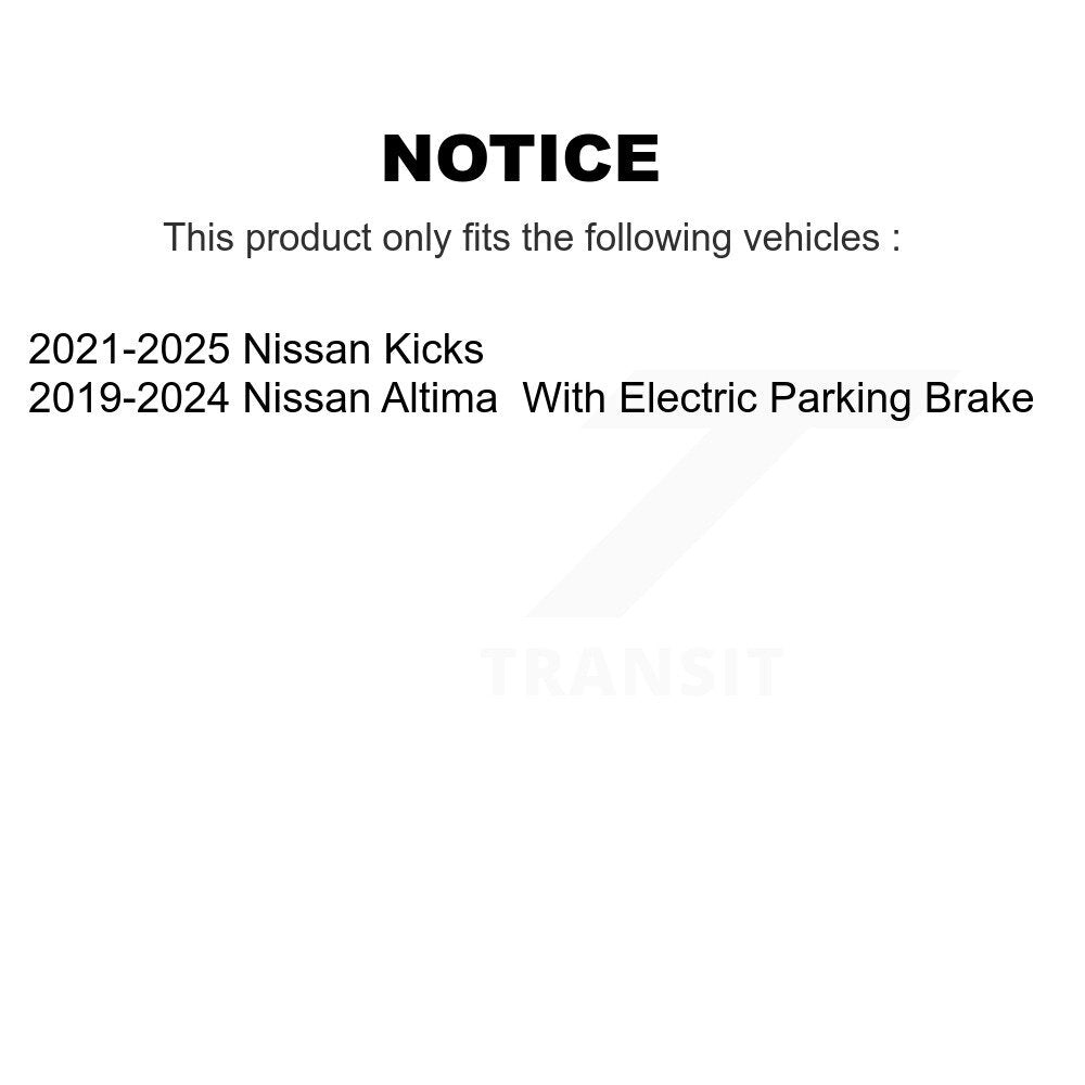 [Arrière] Disque de frein pour Nissan Kicks Altima KD-100860