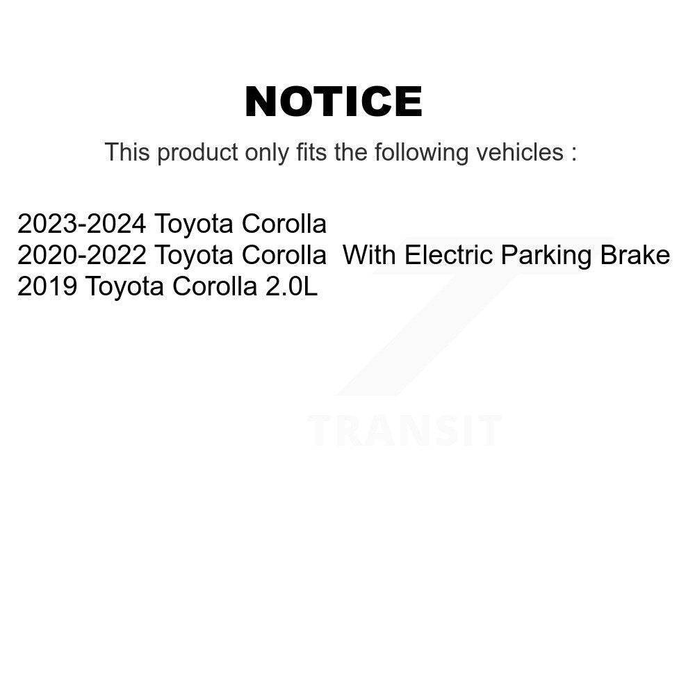 [Arrière] Disque de frein pour Toyota Corolla KD-100874