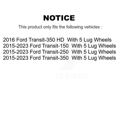 [Arrière] Disque de frein pour Ford Transit-250 Transit-150 Transit-350 HD KD-100888