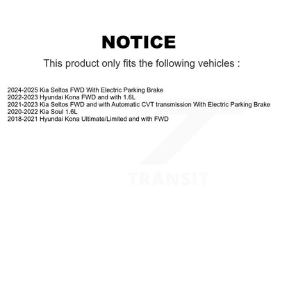 [Arrière] Disque de frein pour Hyundai Kona Kia Seltos Soul KD-100890