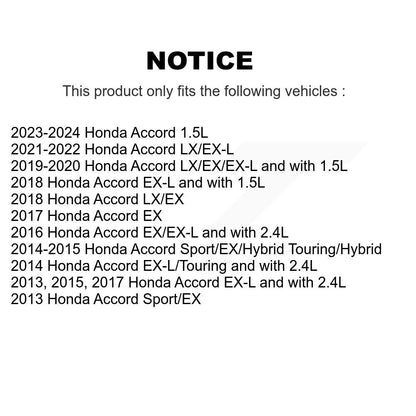 [Avant] Disque et plaquette de frein pour Honda Accord KDA-100016