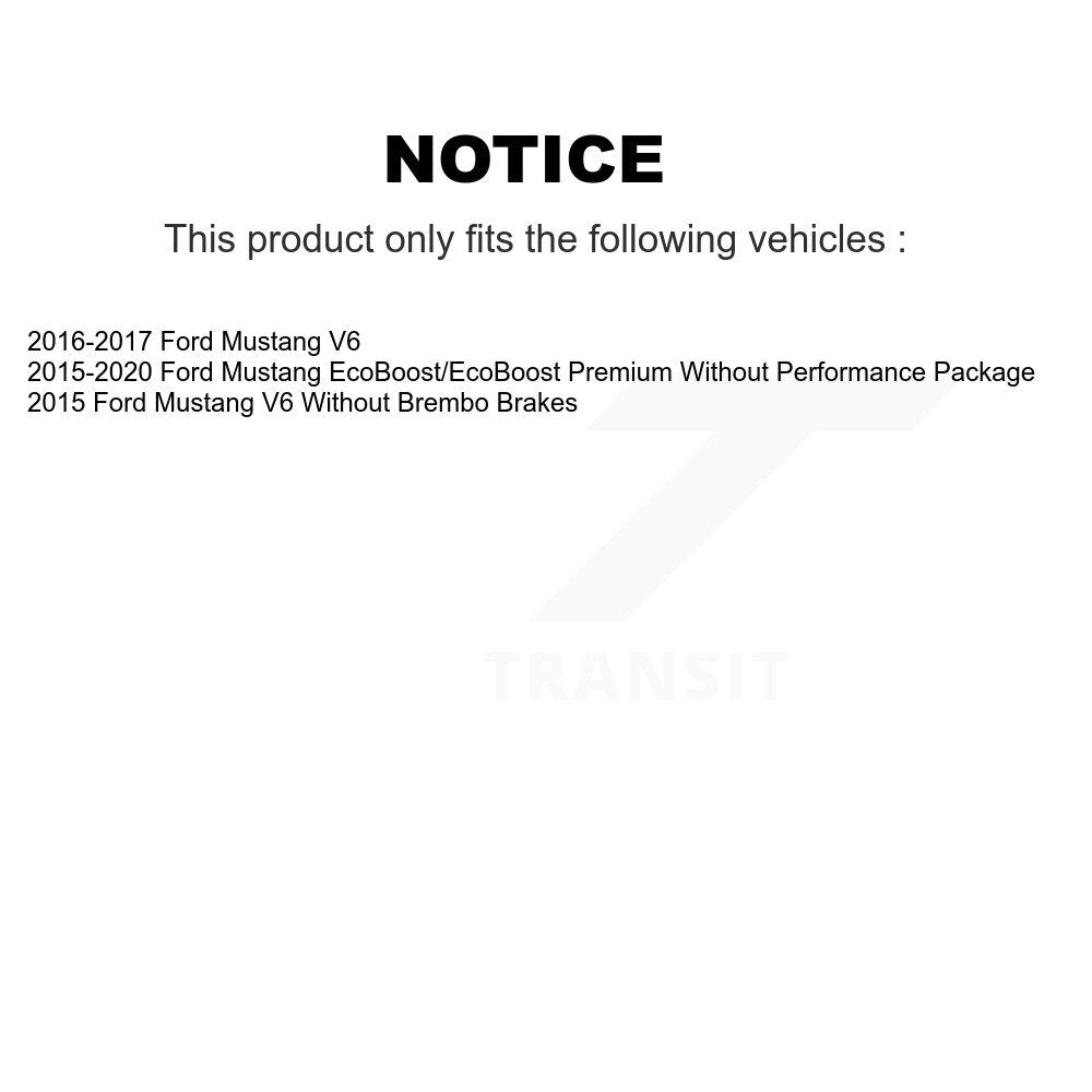 [Avant] Disque et plaquette de frein pour Ford Mustang KDA-100030