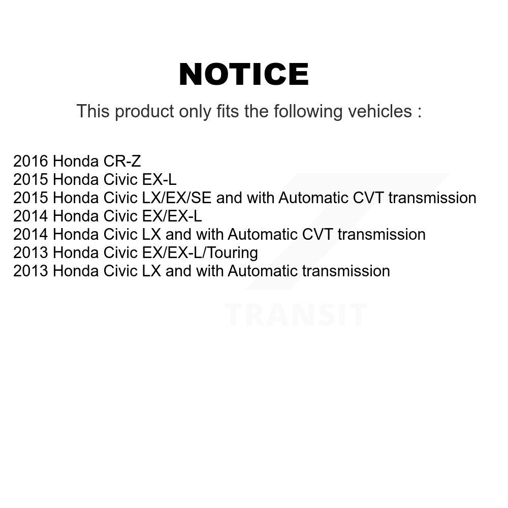 [Avant] Disque et plaquette de frein pour Honda Civic CR-Z KDA-100037