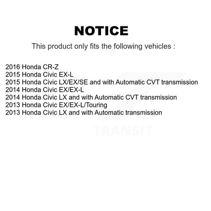 [Avant] Disque et plaquette de frein pour Honda Civic CR-Z KDA-100037