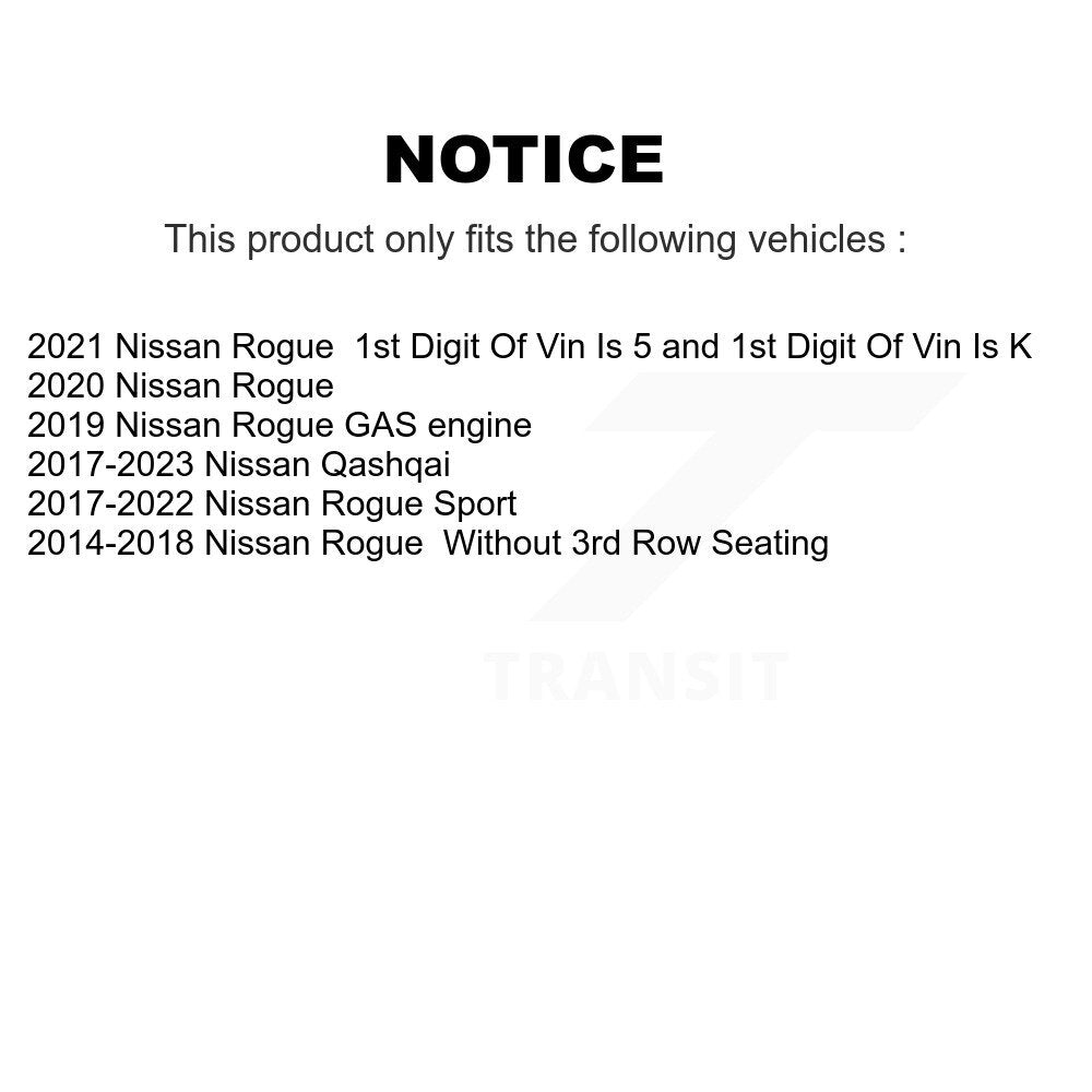 [Avant] Disque et plaquette de frein pour Nissan Rogue Sport Qashqai KDA-100045
