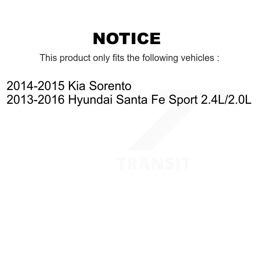 [Avant] Disque et plaquette de frein pour Hyundai Santa Fe Sport Kia Sorento KDA-100094