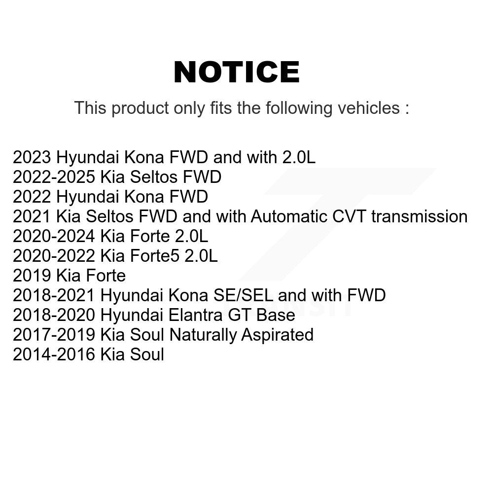 [Avant] Disque et plaquette de frein pour Kia Hyundai Kona Seltos Forte Soul GT KDA-100295
