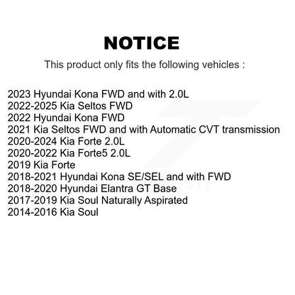 [Avant] Disque et plaquette de frein pour Kia Hyundai Kona Seltos Forte Soul GT KDA-100295