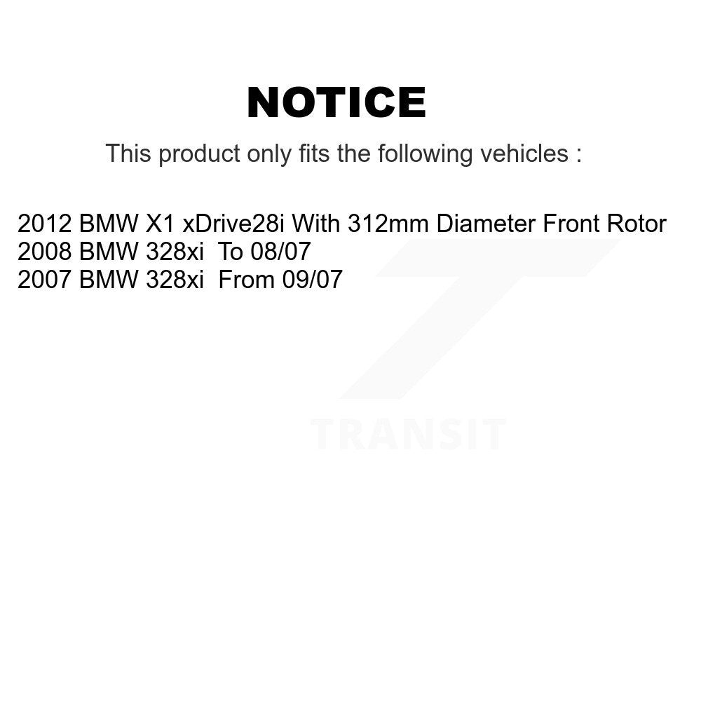 [Avant] Disque et plaquette de frein pour BMW X1 328xi KDA-100326