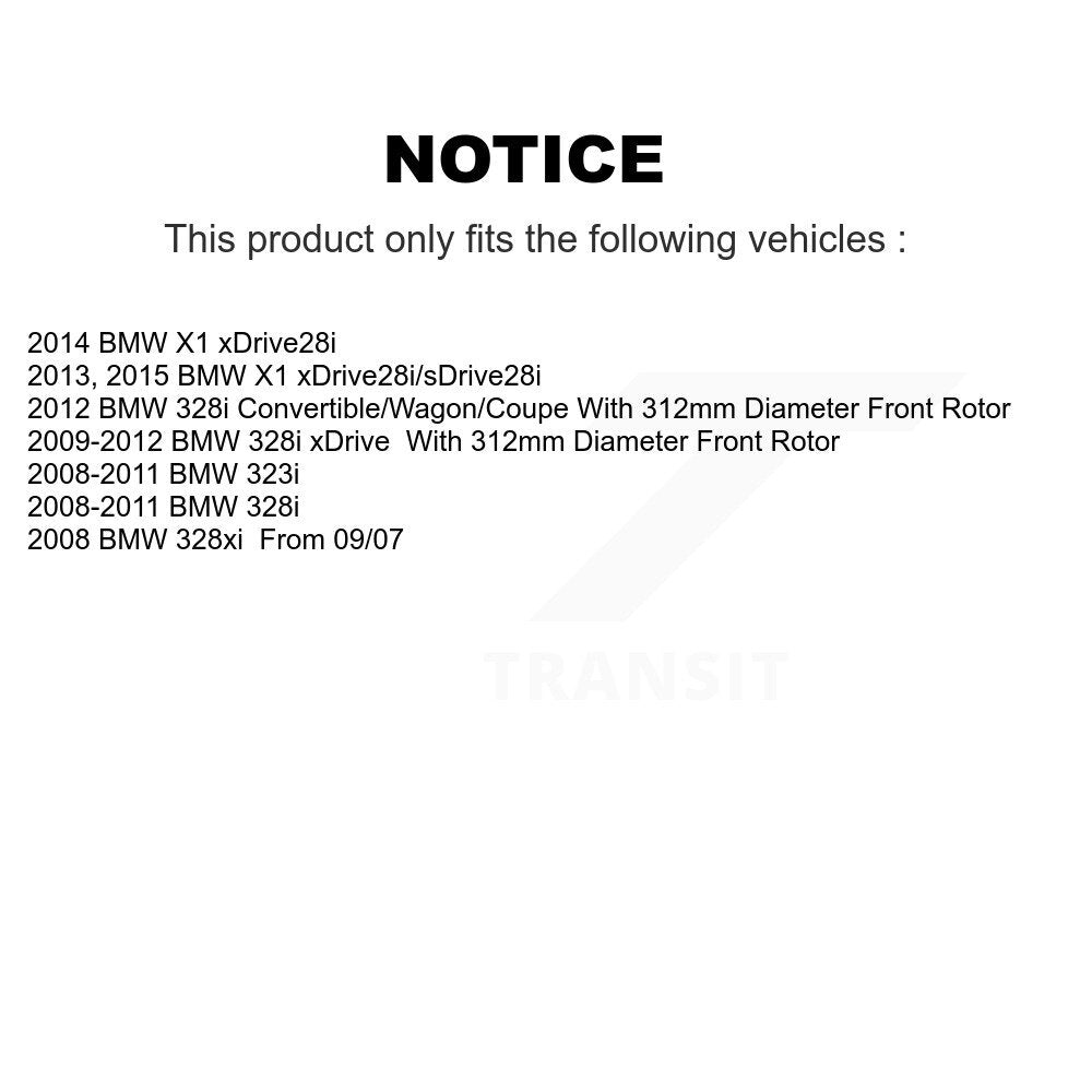 [Avant] Disque et plaquette de frein pour BMW 328i xDrive 323i X1 328xi KDA-100327