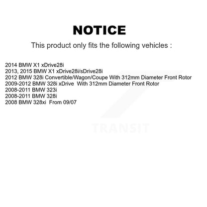 [Avant] Disque et plaquette de frein pour BMW 328i xDrive 323i X1 328xi KDA-100327