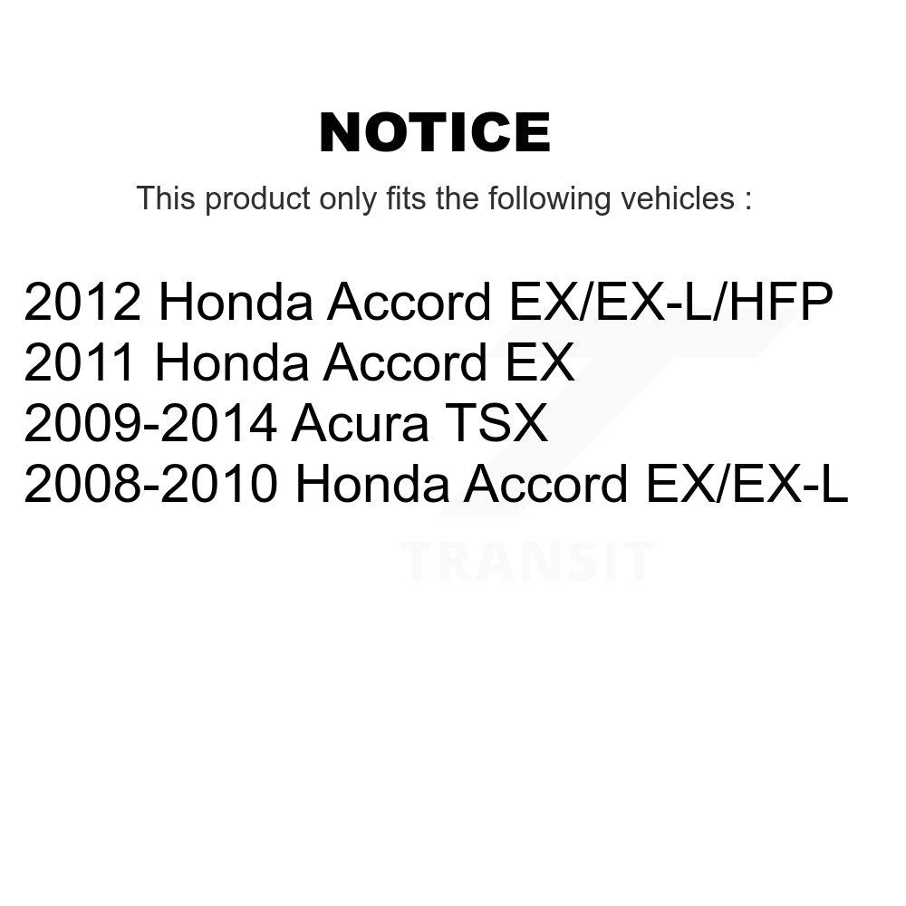 [Avant et Arrière] Disque et plaquette de frein pour Honda Accord Acura TSX KDA-100626