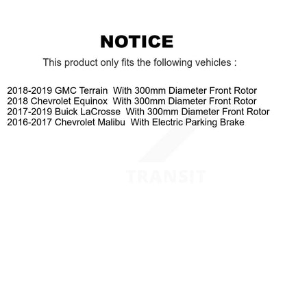 [Avant et Arrière] Disque et plaquette de frein pour Chevrolet Equinox GMC Terrain Buick KDA-100800