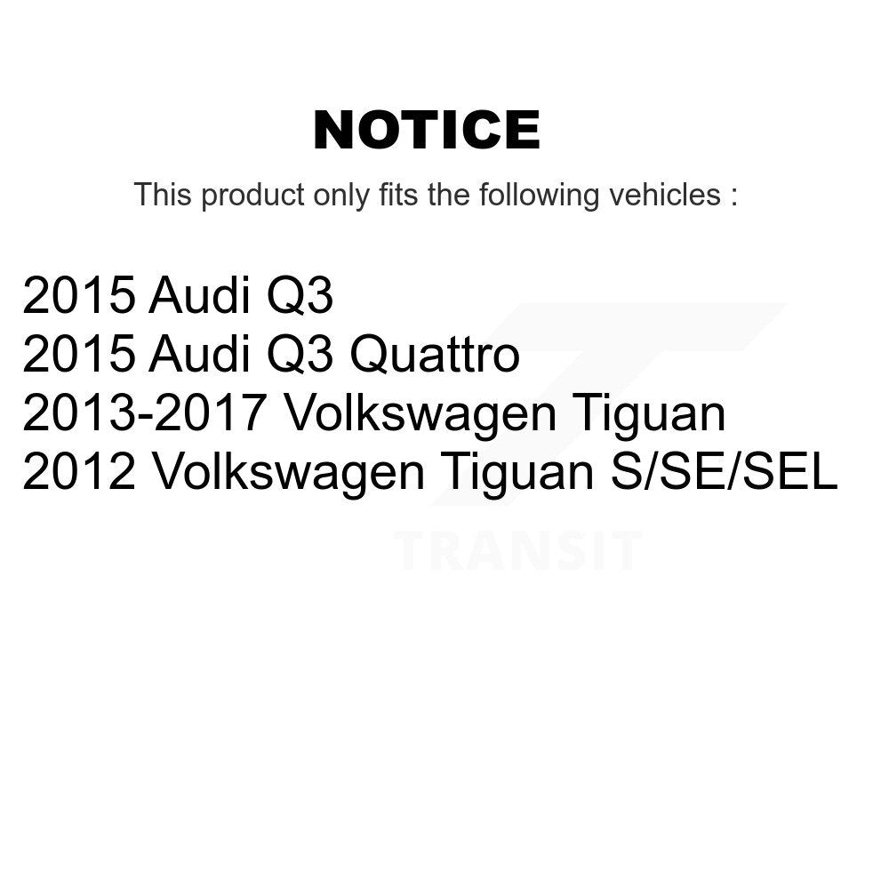 [Avant et Arrière] Disque et plaquette de frein pour Volkswagen Tiguan Audi Q3 KDA-101405