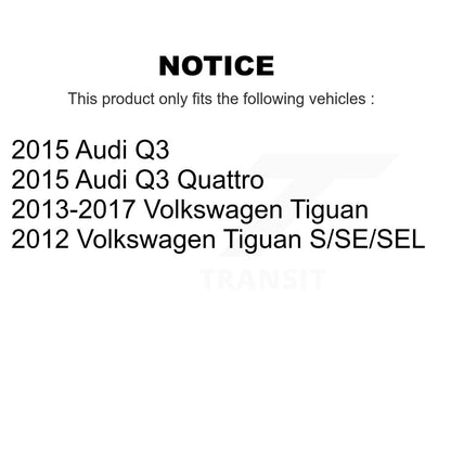 [Avant et Arrière] Disque et plaquette de frein pour Volkswagen Tiguan Audi Q3 KDA-101405