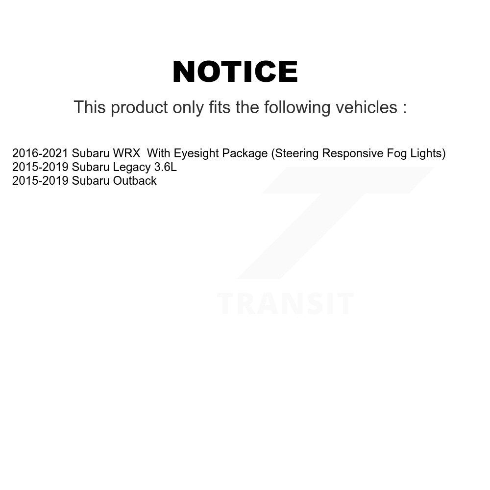 [Avant et Arrière] Disque et plaquette de frein pour Subaru Outback WRX Legacy KDA-101511