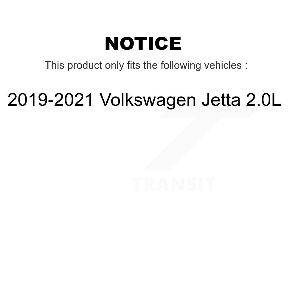 [Avant et Arrière] Disque et plaquette de frein pour 2019-2021 Volkswagen Jetta 2.0L KDA-101606