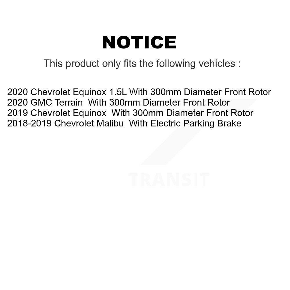 [Avant et Arrière] Disque et plaquette de frein pour Chevrolet Equinox GMC Terrain KDA-101616