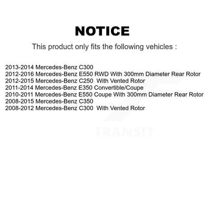 [Arrière] Disque et plaquette de frein pour Mercedes-Benz C300 C350 E350 C250 KDA-101949