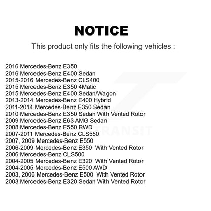 [Arrière] Disque et plaquette de frein pour Mercedes-Benz E350 E400 E320 E500 KDA-101951
