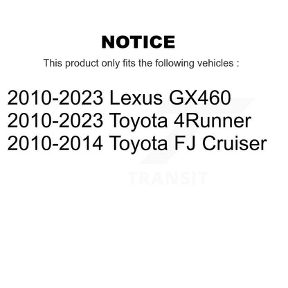[Arrière] Disque et plaquette de frein pour Toyota 4Runner Lexus GX460 FJ KDA-102032