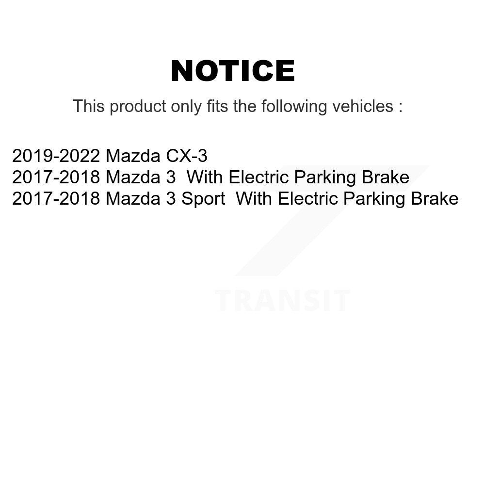 [Arrière] Disque et plaquette de frein pour Mazda 3 CX-3 Sport KDA-102036