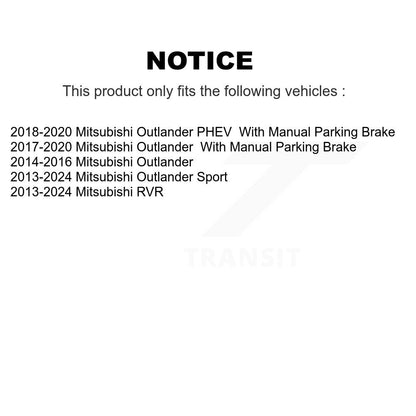 [Arrière] Disque et plaquette de frein pour Mitsubishi RVR Outlander PHEV Sport KDA-102314