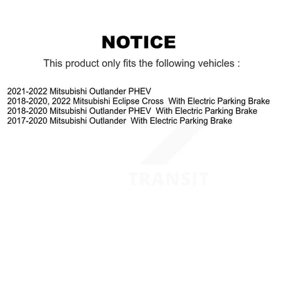 [Arrière] Disque et plaquette de frein pour Mitsubishi Outlander Eclipse Cross PHEV KDA-102317