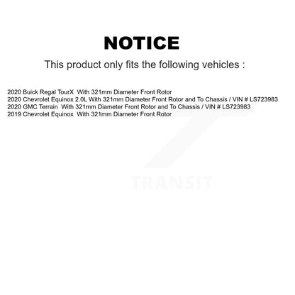 [Avant et Arrière] Disque et plaquette de frein pour Chevrolet Equinox GMC Terrain Buick KDA-102441