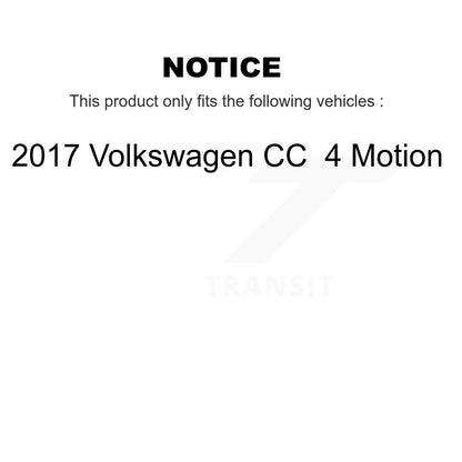 [Avant et Arrière] Disque et plaquette de frein pour 2017 Volkswagen CC 4 Motion KDA-102562