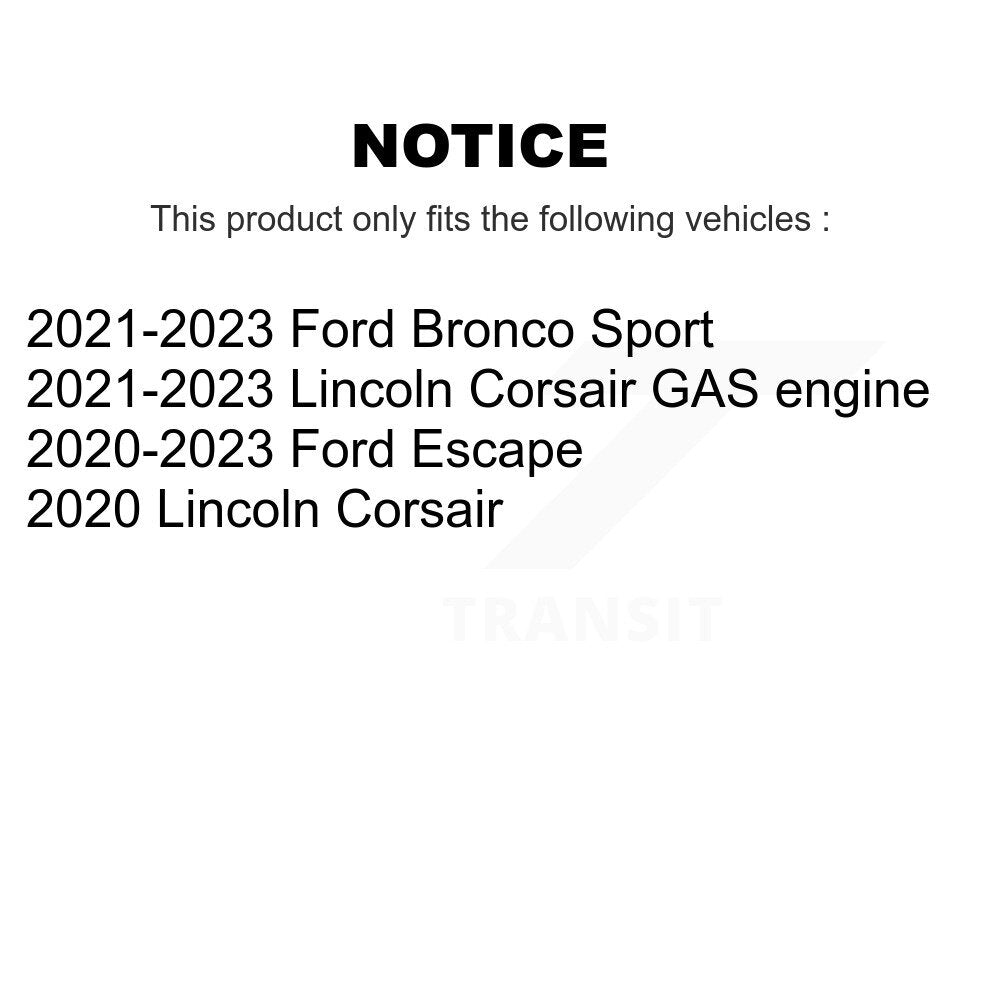 [Avant] Disque et plaquette de frein pour Ford Escape Bronco Sport Lincoln Corsair KDA-102981