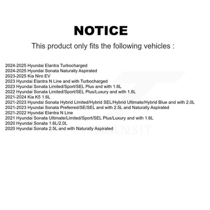 [Avant] Disque et plaquette de frein pour Hyundai Elantra Sonata Kia Niro EV K5 KDA-102982