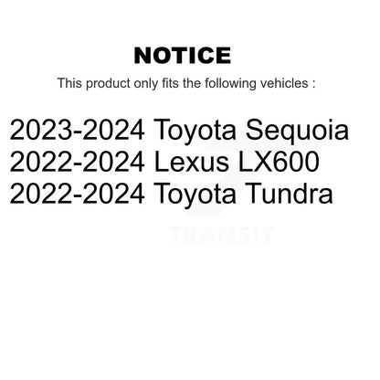 [Avant] Disque et plaquette de frein pour Toyota Tundra Lexus LX600 Sequoia KDA-103049
