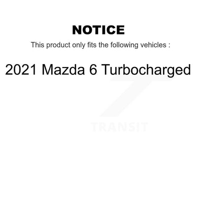 [Avant et Arrière] Disque et plaquette de frein pour 2021 Mazda 6 Turbocharged KDA-103163