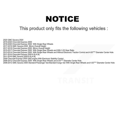 [Arrière] Disque et plaquette de frein pour Chevrolet GMC KDA-103254