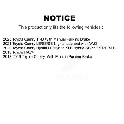 [Arrière] Disque et plaquette de frein pour Toyota Camry RAV4 KDA-103391