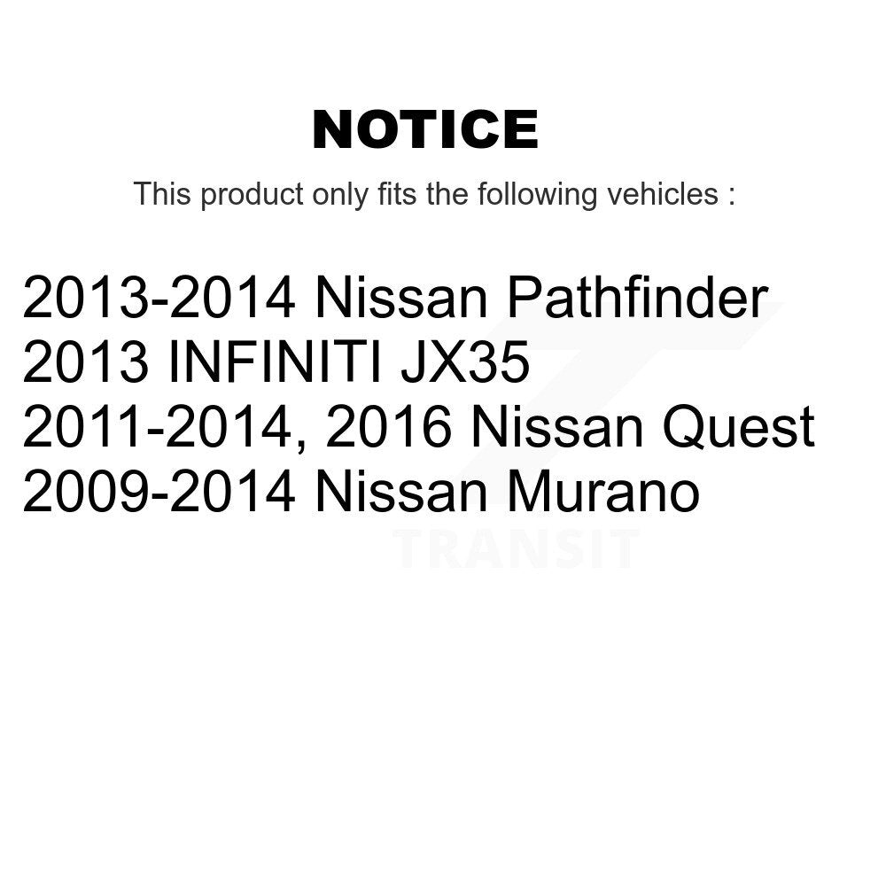[Arrière] Disque et plaquette de frein pour Nissan KDA-103672