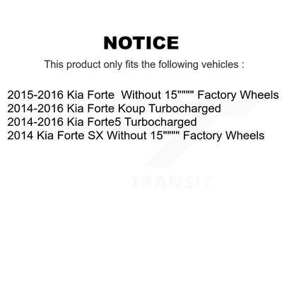 [Avant] Kit de disque (percé rainuré revêtu) et plaquette (céramique) de frein pour Kia Forte Forte5 Koup KDC-100046