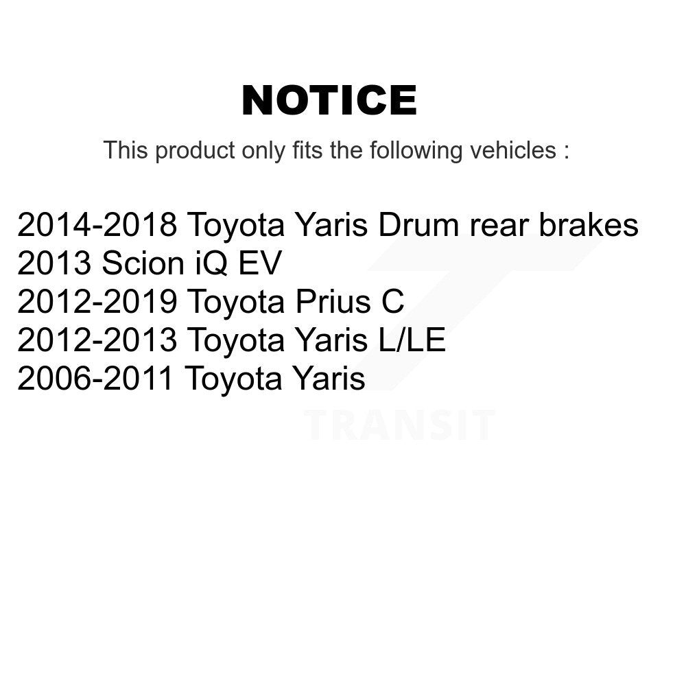 [Avant] Kit de disque (percé rainuré revêtu) et plaquette (céramique) de frein pour Toyota Yaris Prius C Scion iQ KDC-100072
