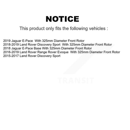 [Avant] Kit de disque (percé rainuré revêtu) et plaquette (céramique) de frein pour Land Rover Discovery Sport Range Evoque Jaguar E-Pace KDC-100079