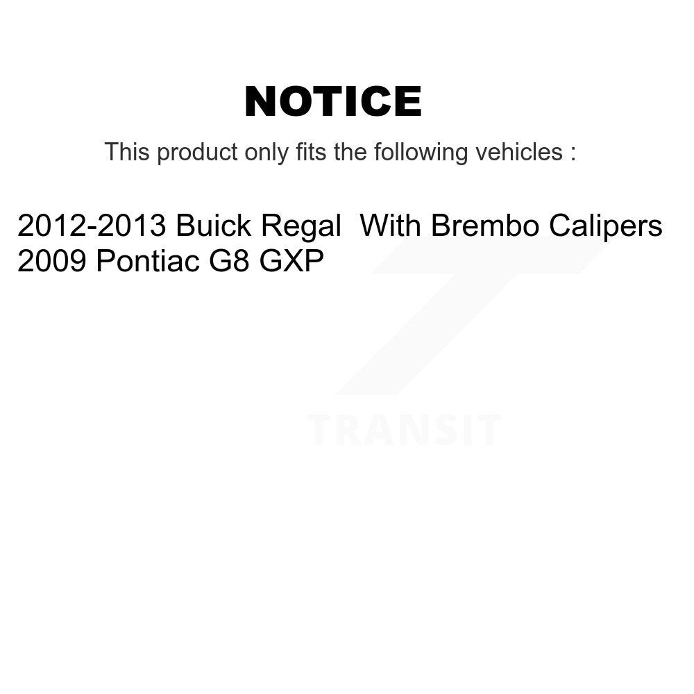 [Avant] Kit de disque (percé rainuré revêtu) et plaquette (céramique) de frein pour Buick Regal Pontiac G8 KDC-100087