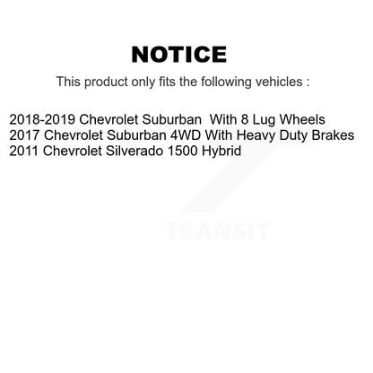 [Avant] Kit de disque (percé rainuré revêtu) et plaquette (céramique) de frein pour Chevrolet Silverado 1500 Suburban KDC-100093