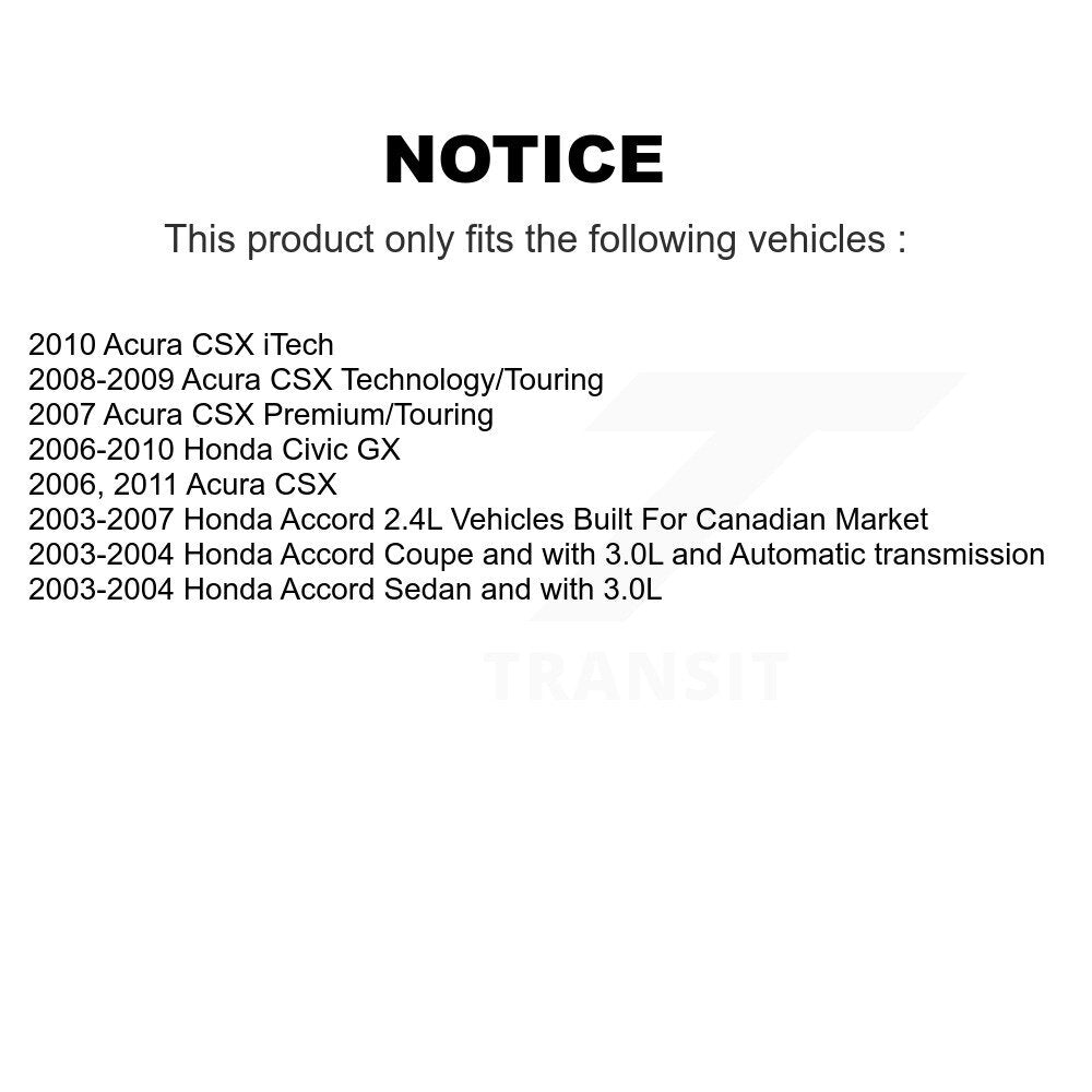 [Avant] Kit de disque (percé rainuré revêtu) et plaquette (céramique) de frein pour Honda Accord Civic Acura CSX KDC-100148