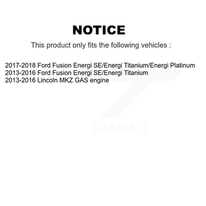[Avant] Kit de disque (percé rainuré revêtu) et plaquette (céramique) de frein pour Ford Fusion Lincoln MKZ KDC-100163
