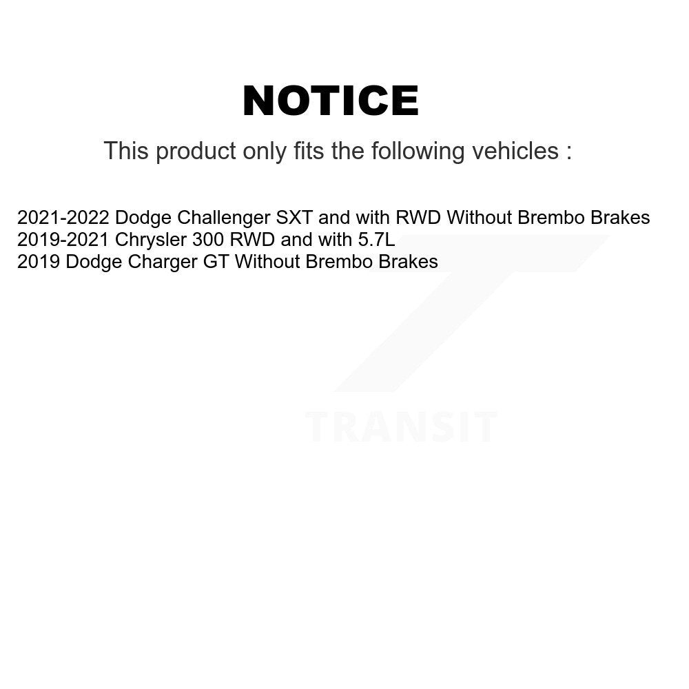 [Avant] Kit de disque (percé rainuré revêtu) et plaquette (céramique) de frein pour Dodge Charger Chrysler 300 Challenger KDC-100194