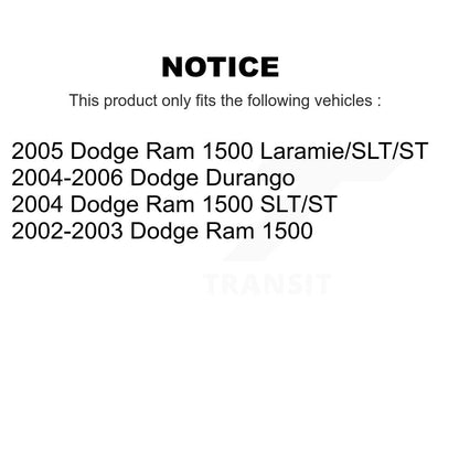 [Avant] Kit de disque (percé rainuré revêtu) et plaquette (céramique) de frein pour Dodge Ram 1500 Durango KDC-100241